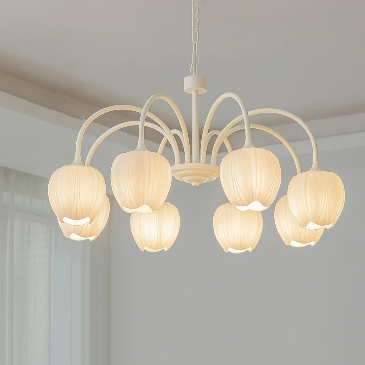 Gaina Tulip Matcha Chandelier