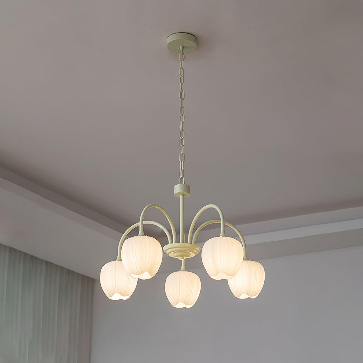 Gaina Tulip Matcha Chandelier