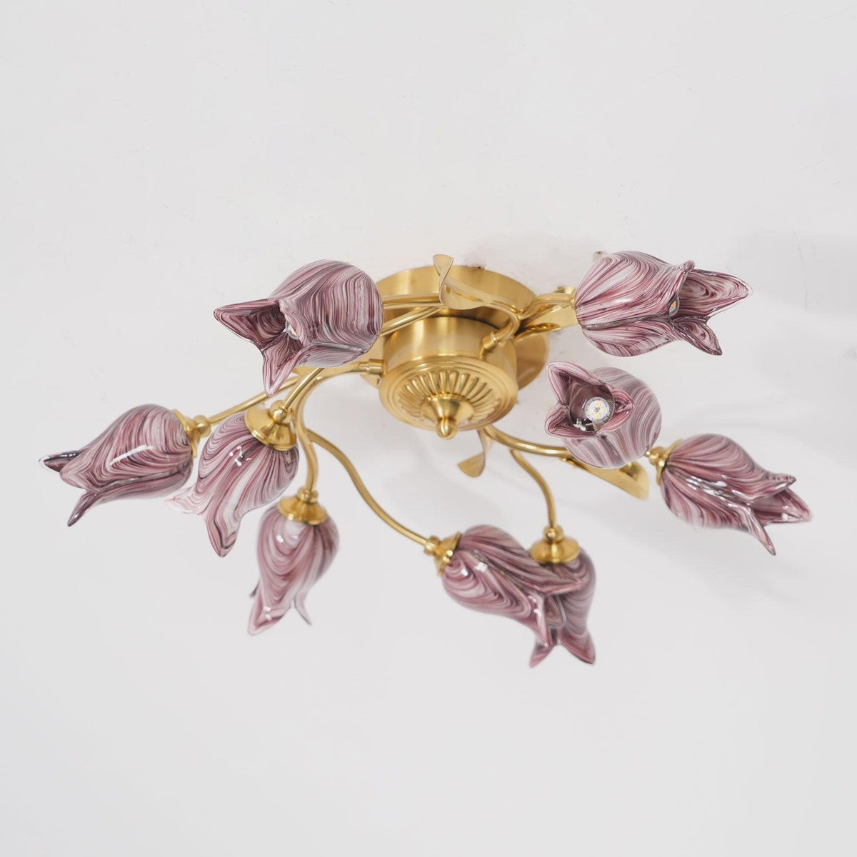Vathaos Tulip Serenade Glass Ceiling Lamp
