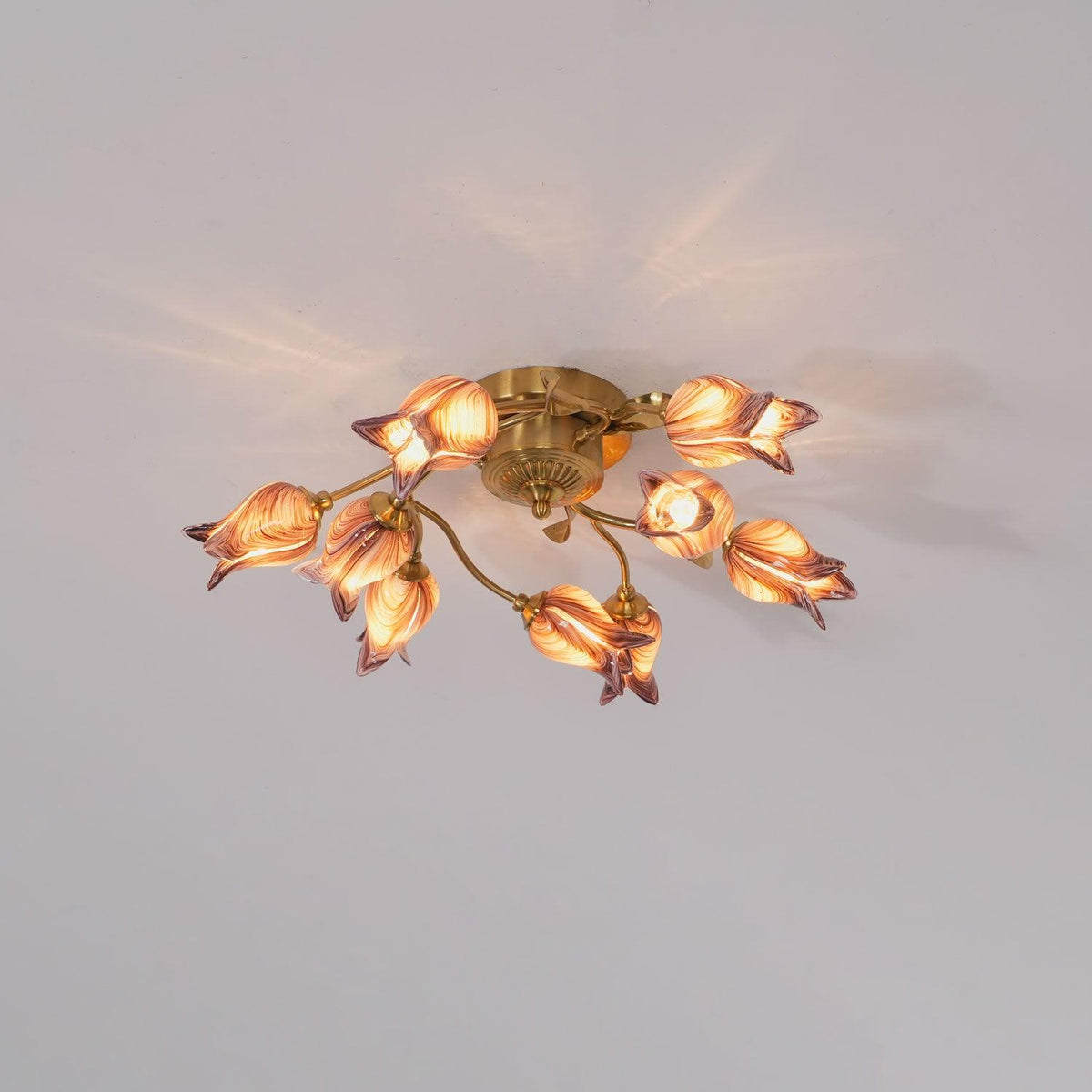 Vathaos Tulip Serenade Glass Ceiling Lamp