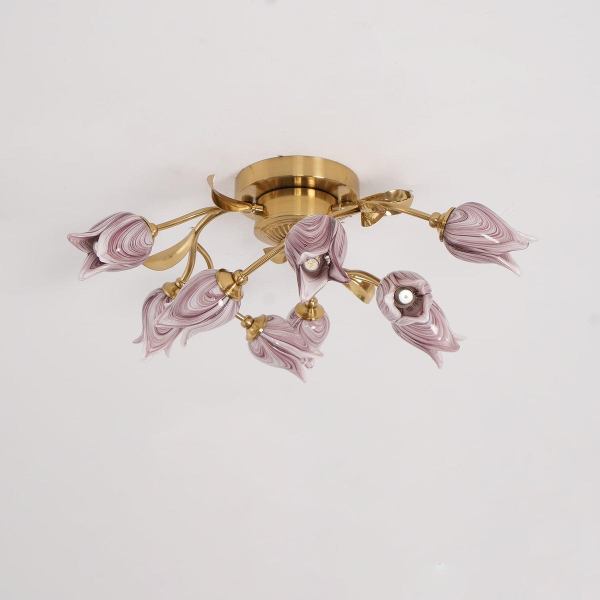 Vathaos Tulip Serenade Glass Ceiling Lamp