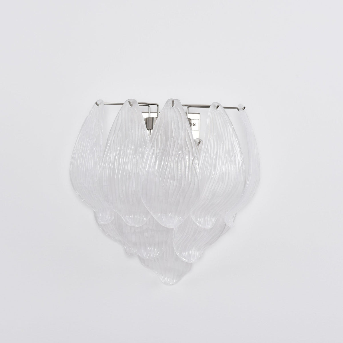 Lioriniella Wall Lamp Murano Glass Petal Frosted Cascading