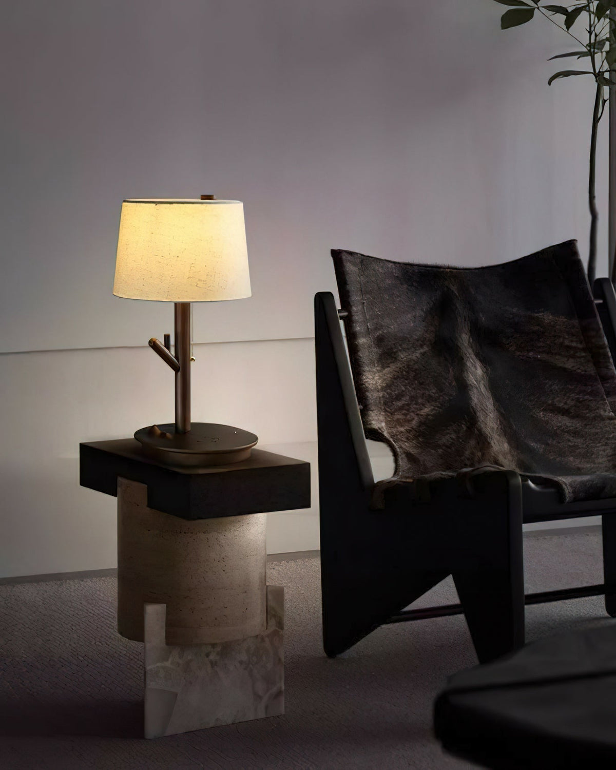 Branch Rustic Wood Table Lamp