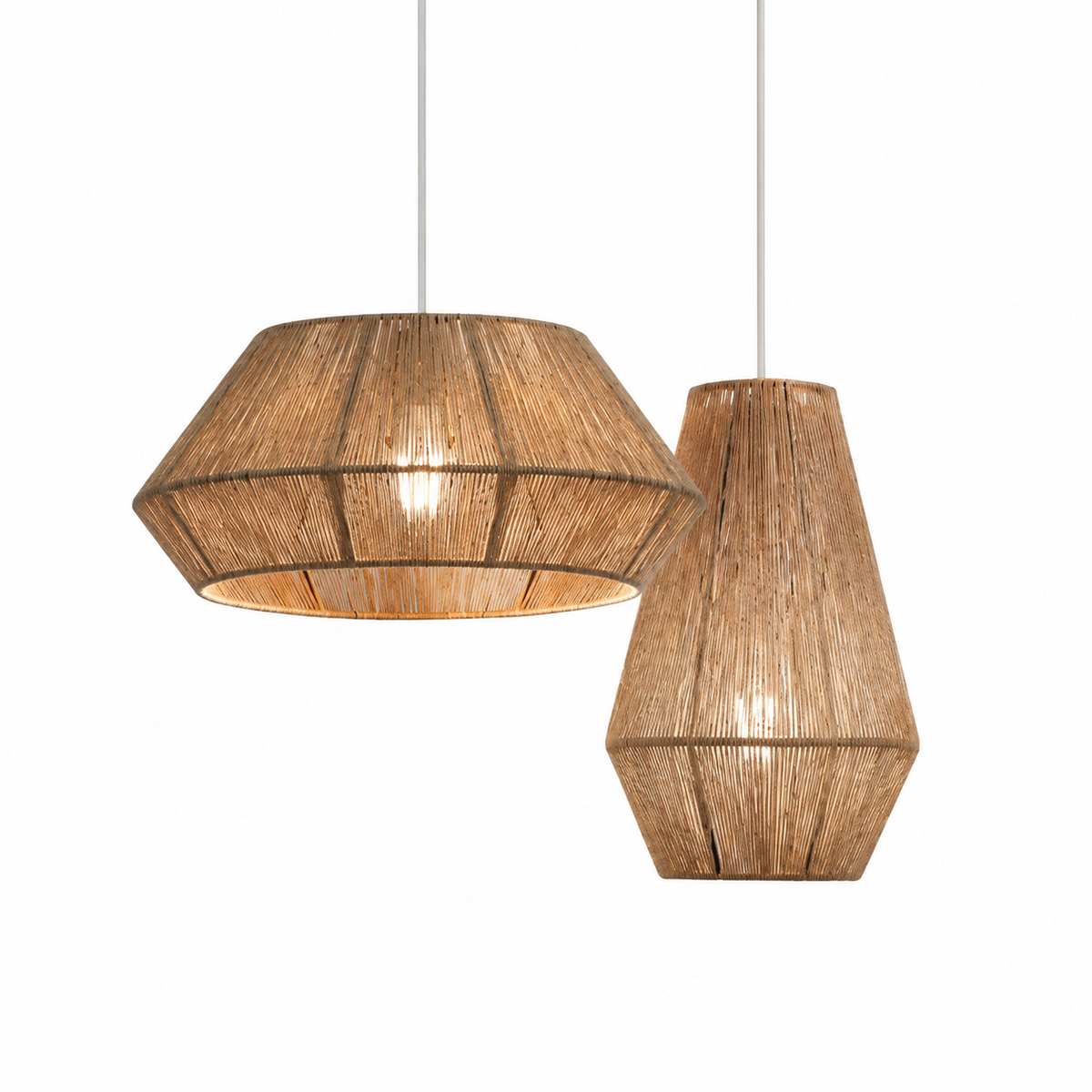 Navenwick Faceted Rope Pendant Lamp