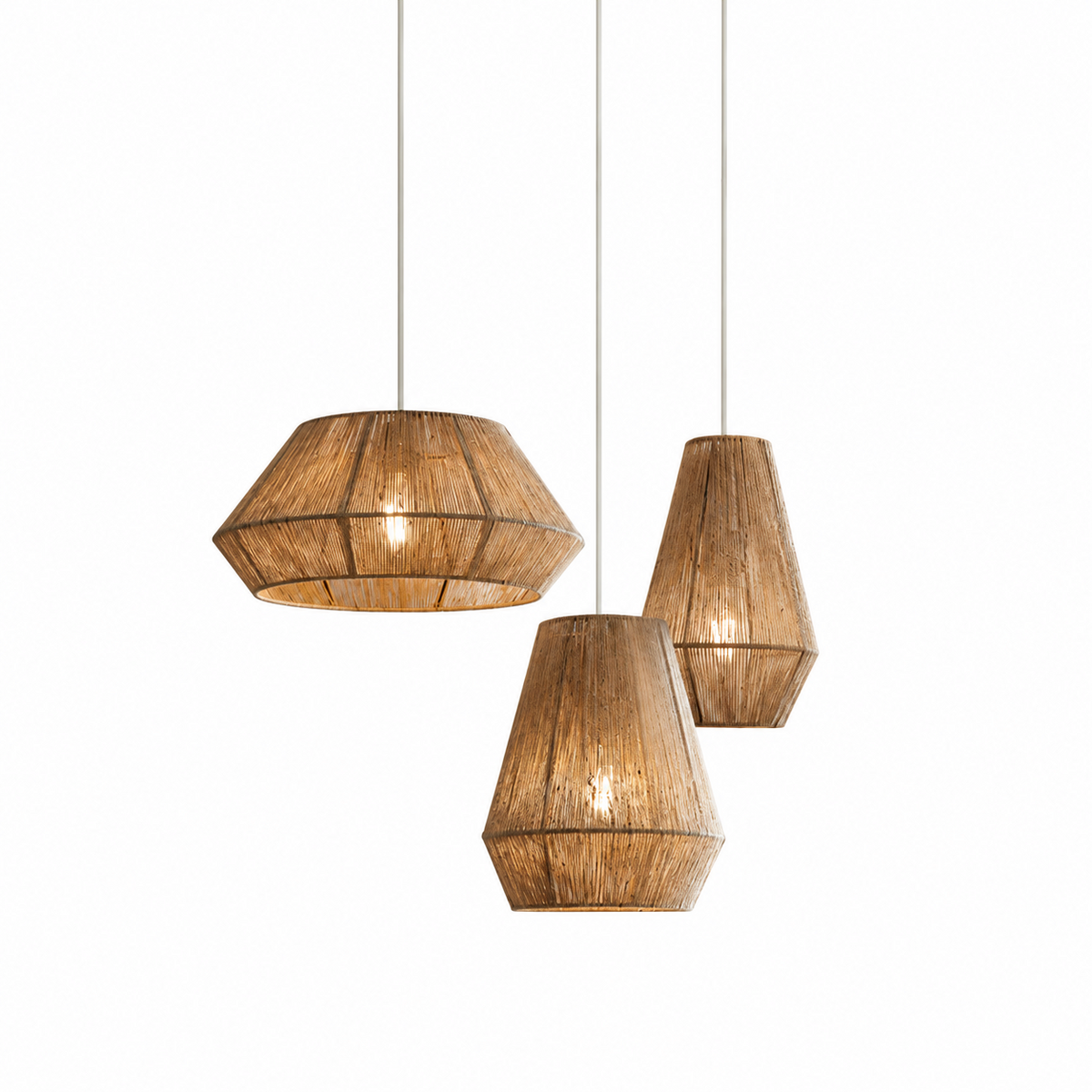 Navenwick Faceted Rope Pendant Lamp