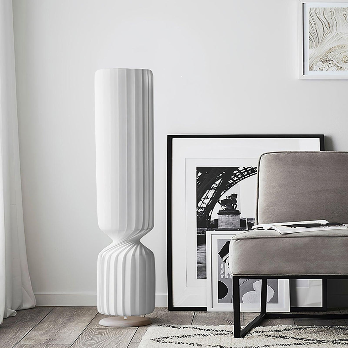 Oraeoril Modern PVC Floor Lamp