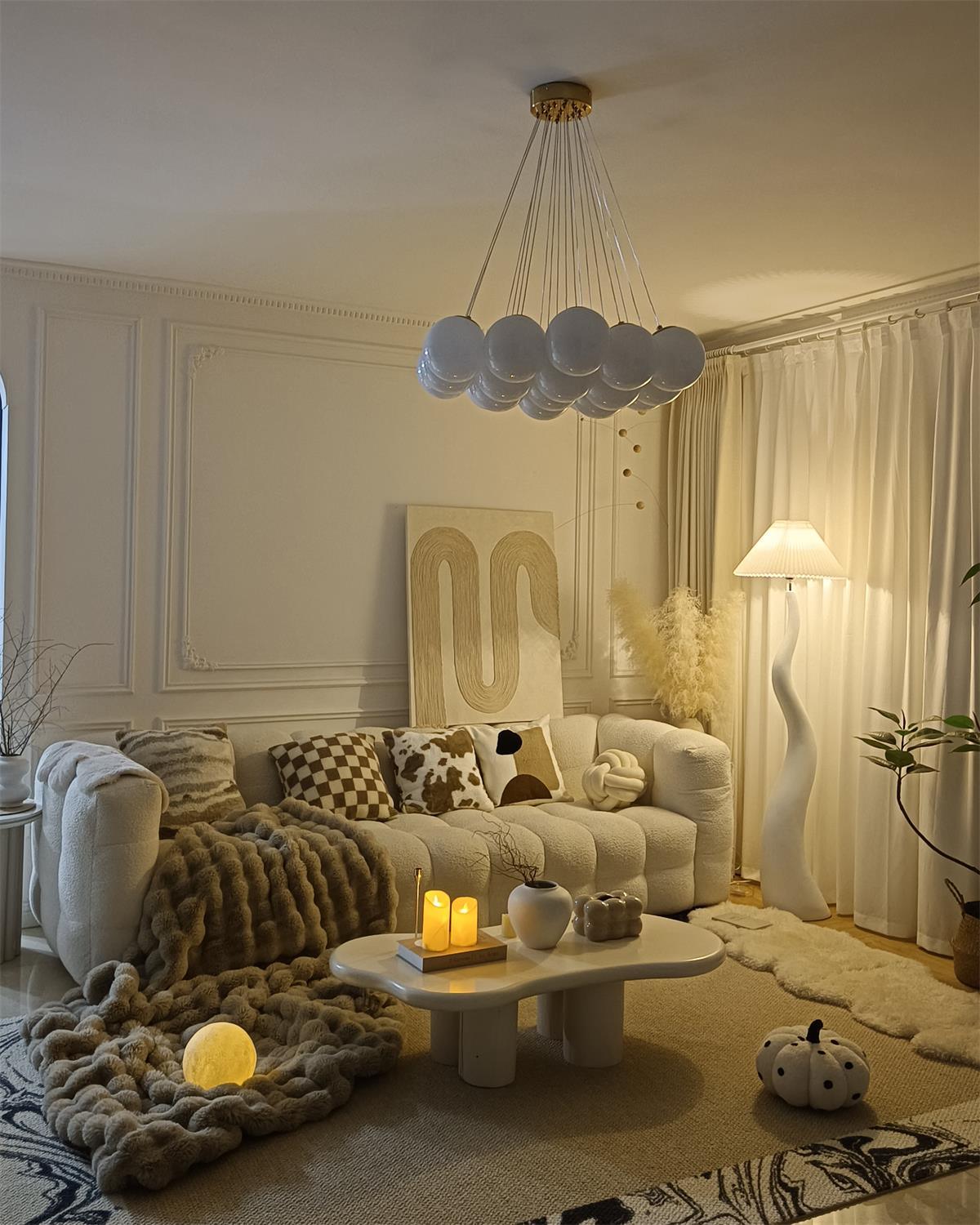 Bexyn Resin Fabric Floor Lamp