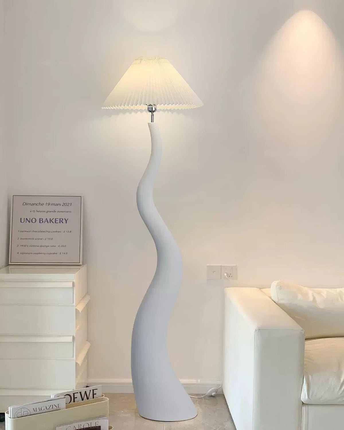 Bexyn Resin Fabric Floor Lamp