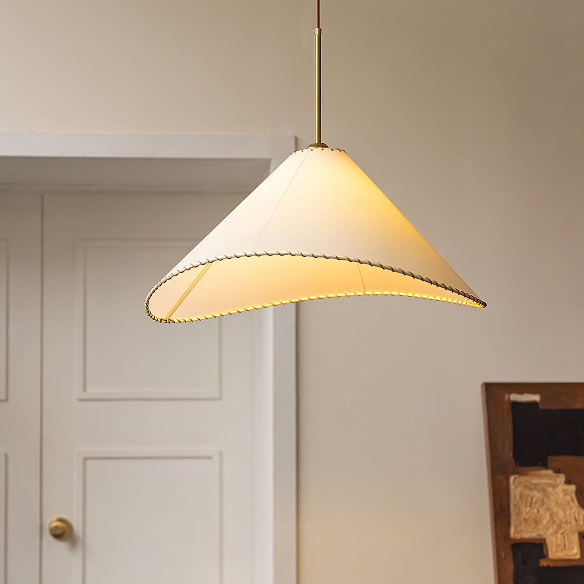 Aursoreth Nordic Twisted Shade Fabric Pendant Lamp
