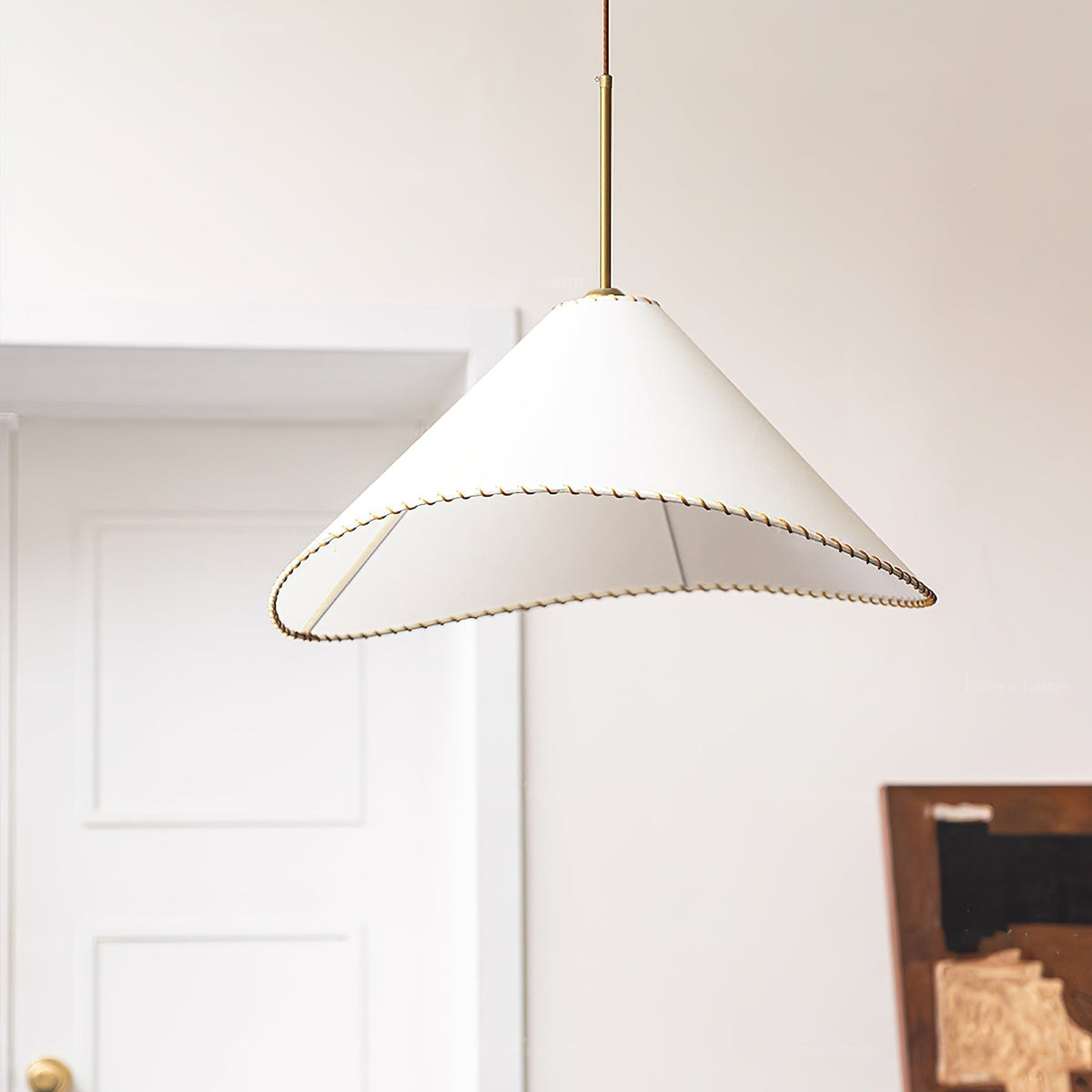 Aursoreth Nordic Twisted Shade Fabric Pendant Lamp