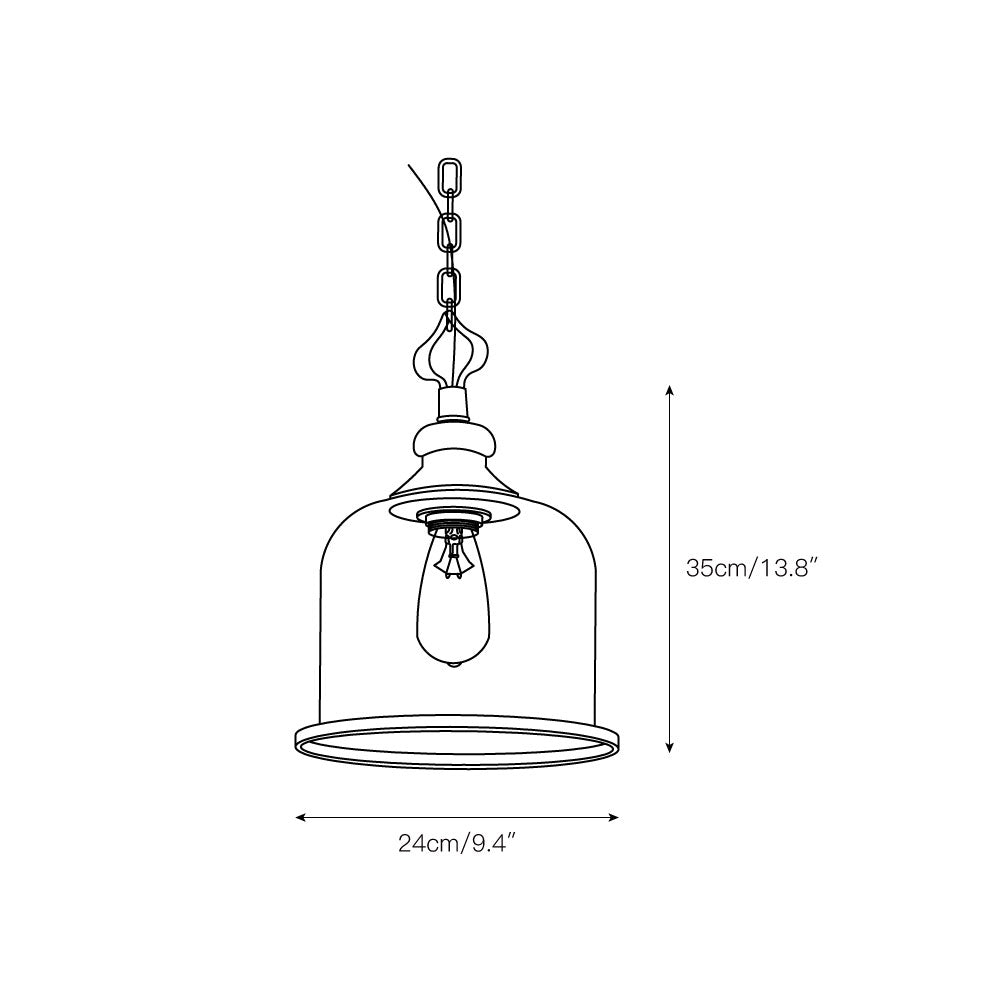 Wekai Glass Linear Pendant Light