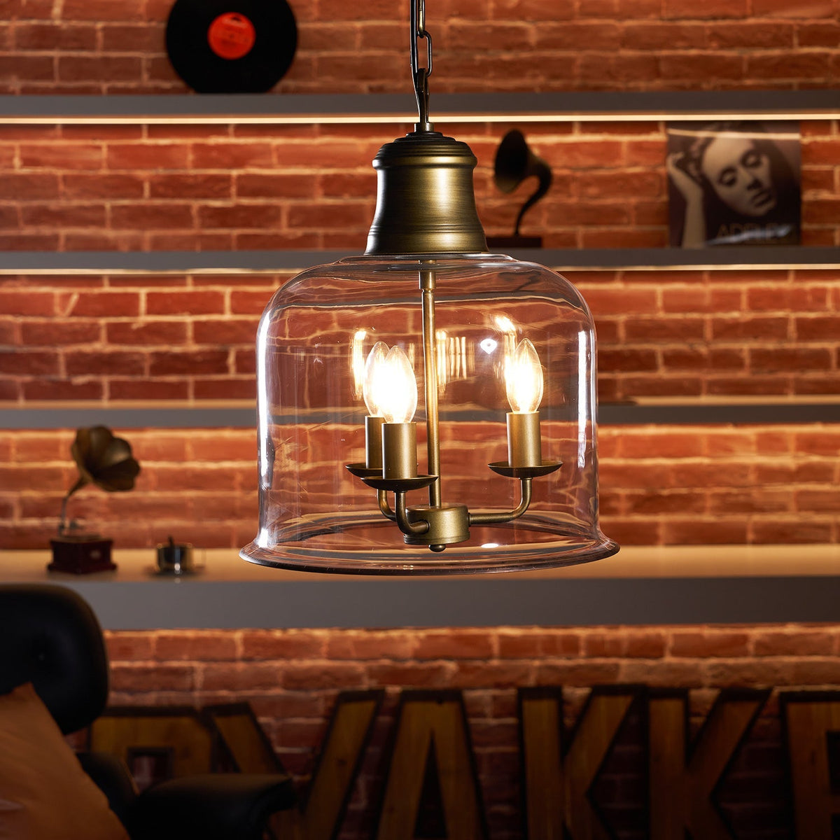 Wekai Glass Linear Pendant Light