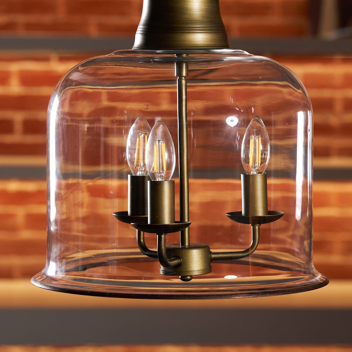 Wekai Glass Linear Pendant Light