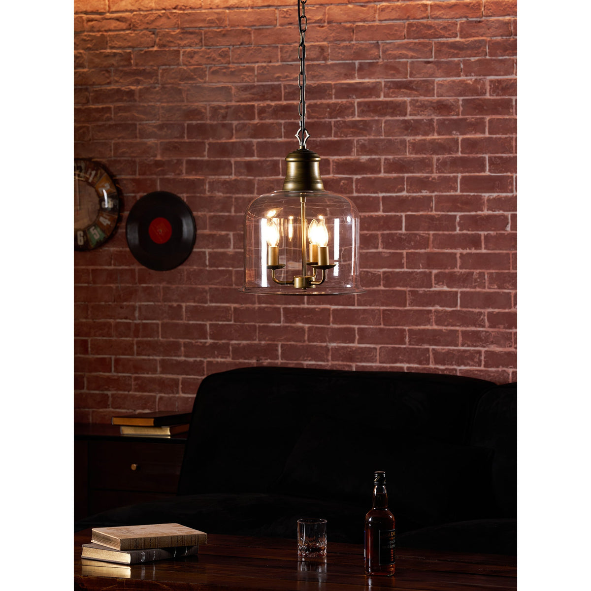 Wekai Glass Linear Pendant Light