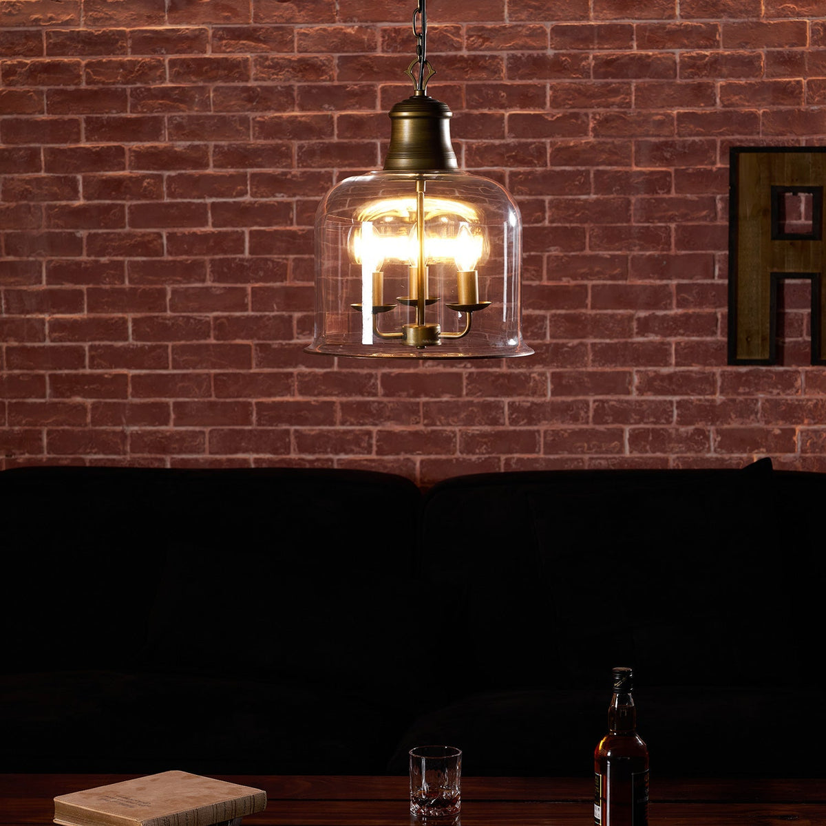 Wekai Glass Linear Pendant Light