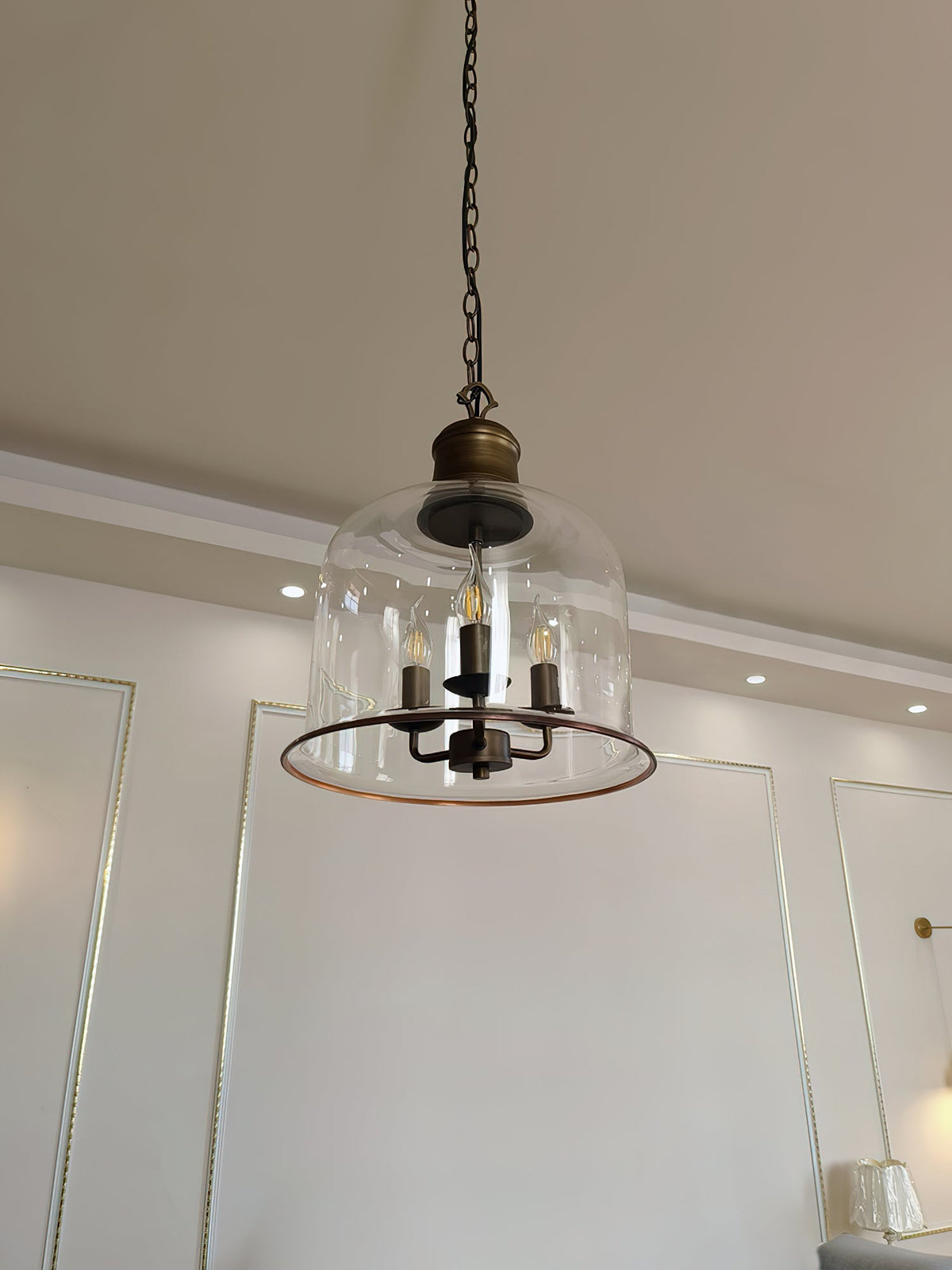 Wekai Glass Linear Pendant Light