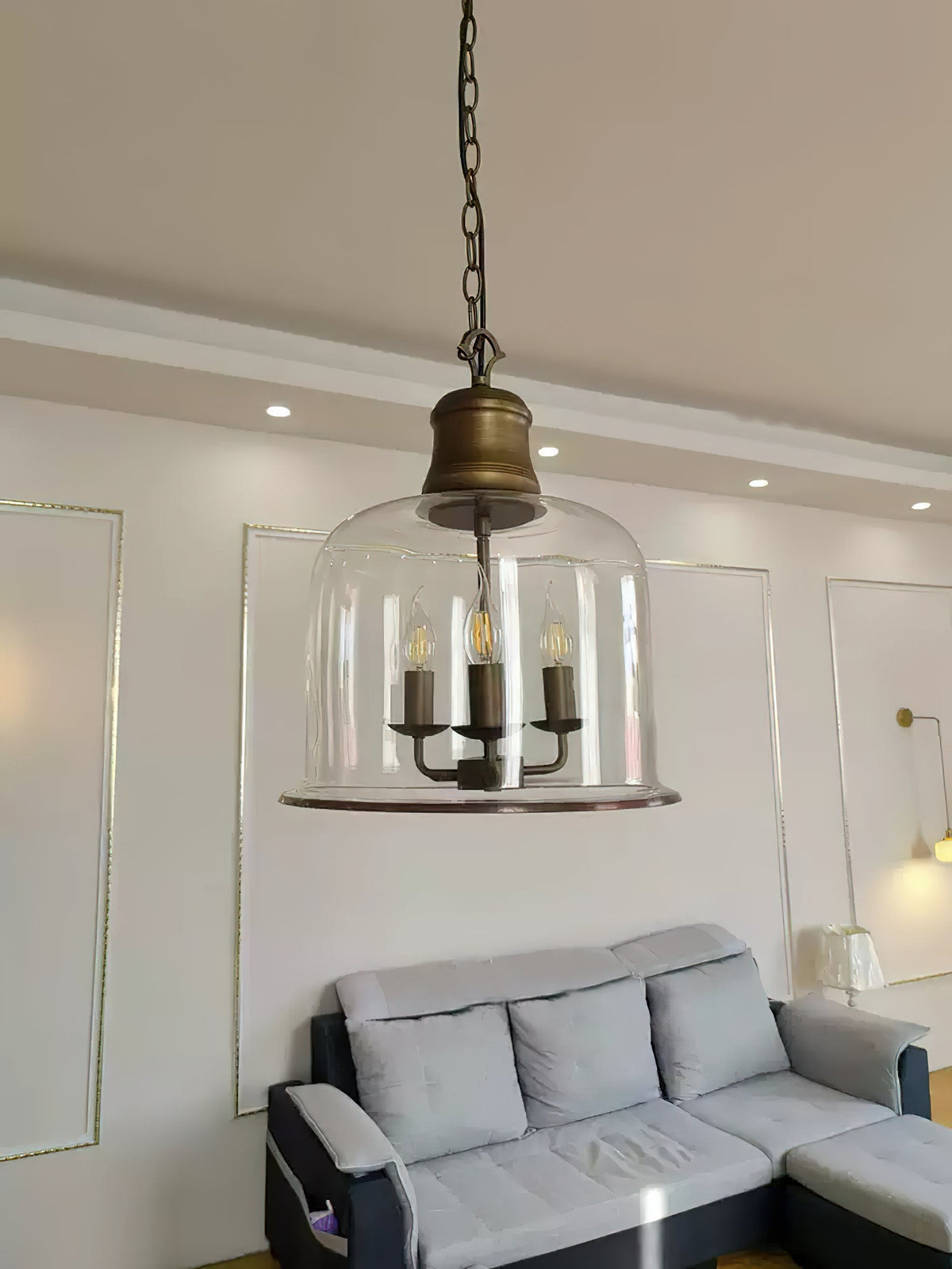 Wekai Glass Linear Pendant Light