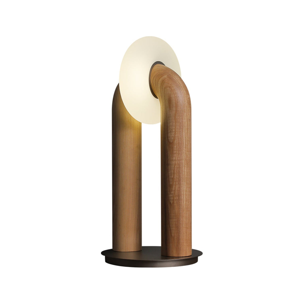 Elvelelia Vintage Wood Table Lamp