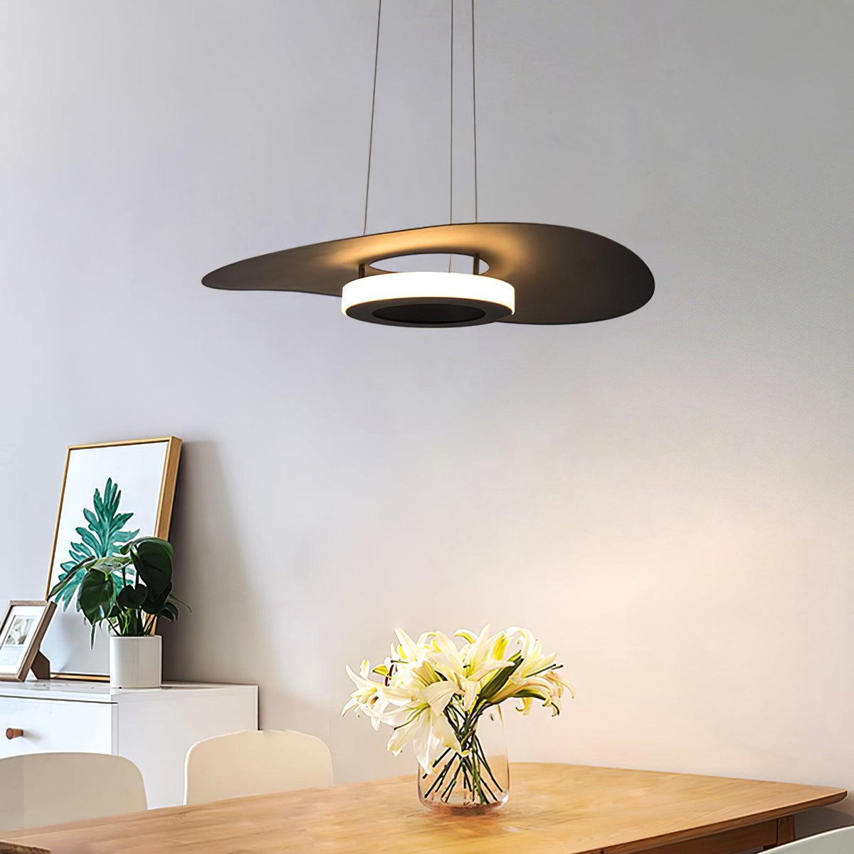 Woka Pendant Lamp Aluminum UFO Ring Minimalist