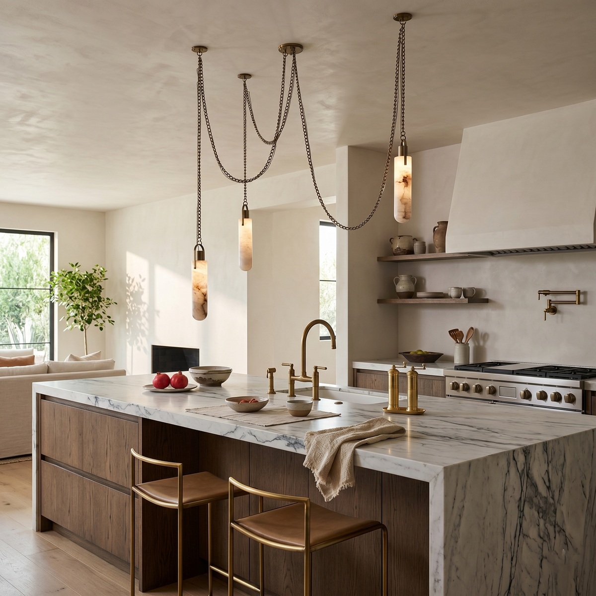 Hagan Alabaster Pendant Light
