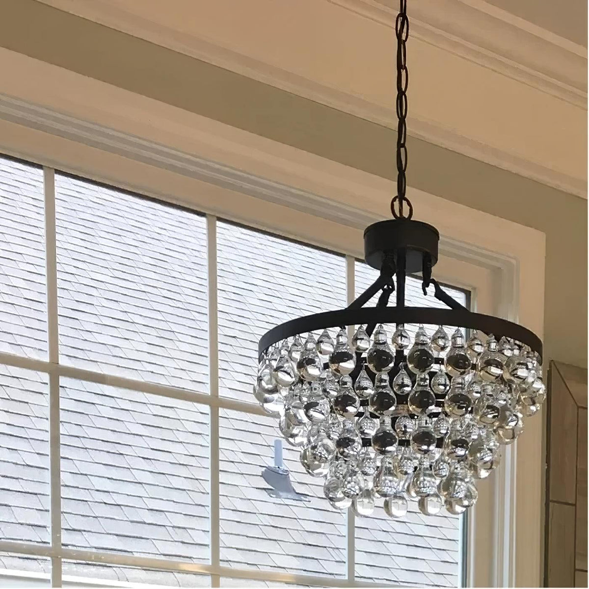 Avelis Postmodern Luxury Unique Tiered Crystal Chandelier