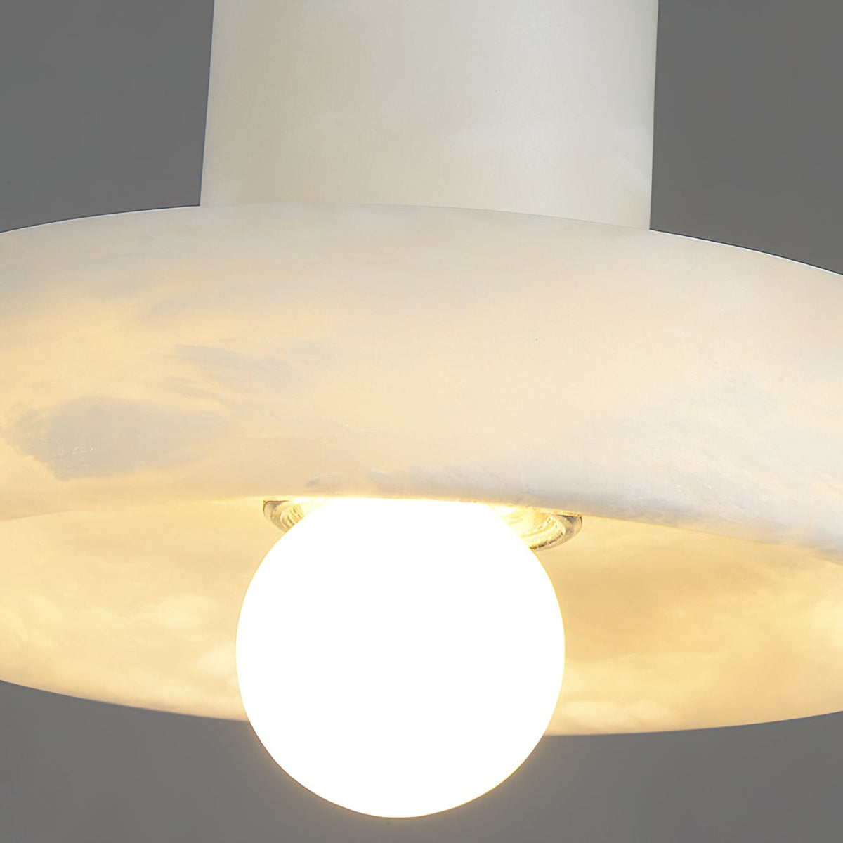 Maren Pendant Lamp Alabaster Hat-Shape
