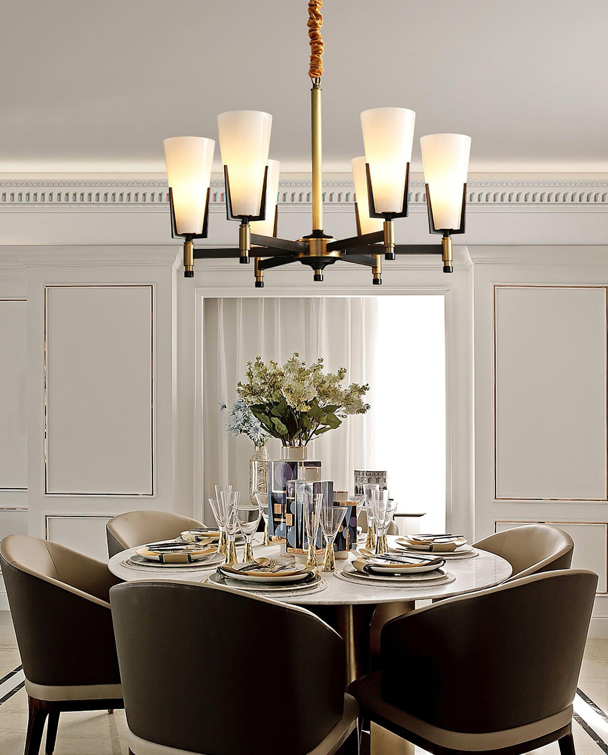 Gleam Luxury Brass Chandelier