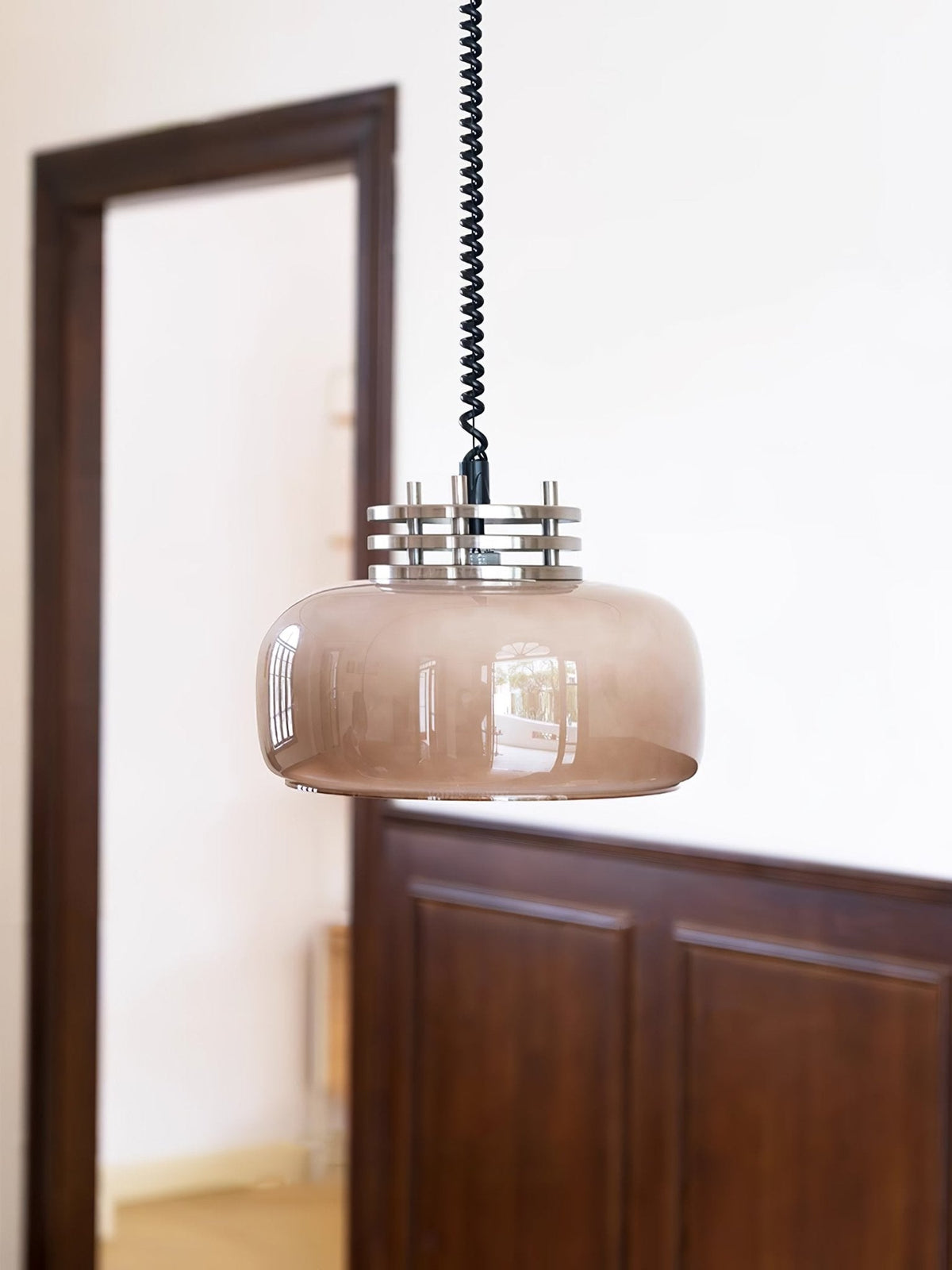 Quorin Glass Industrial Pendant Lamp