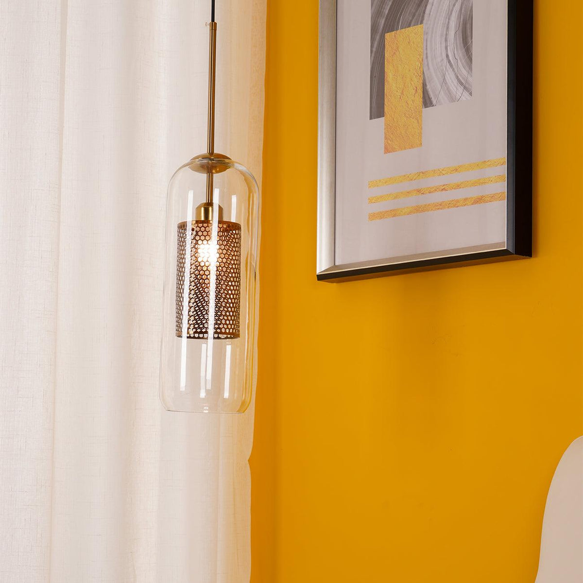 Sypharil Minimalist Glass Pendant Light