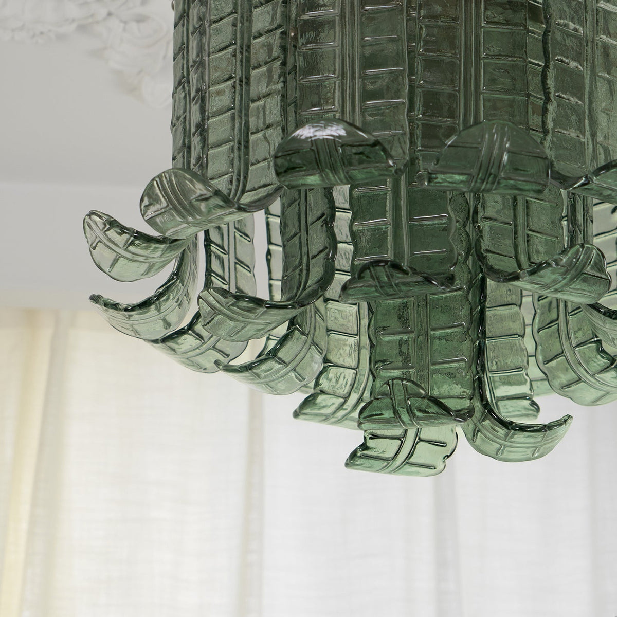 Eirisora Ceiling Lamp Murano Glass Petal Vintage
