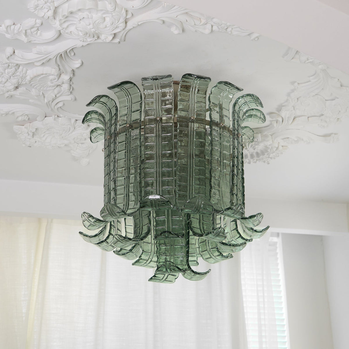 Eirisora Ceiling Lamp Murano Glass Petal Vintage