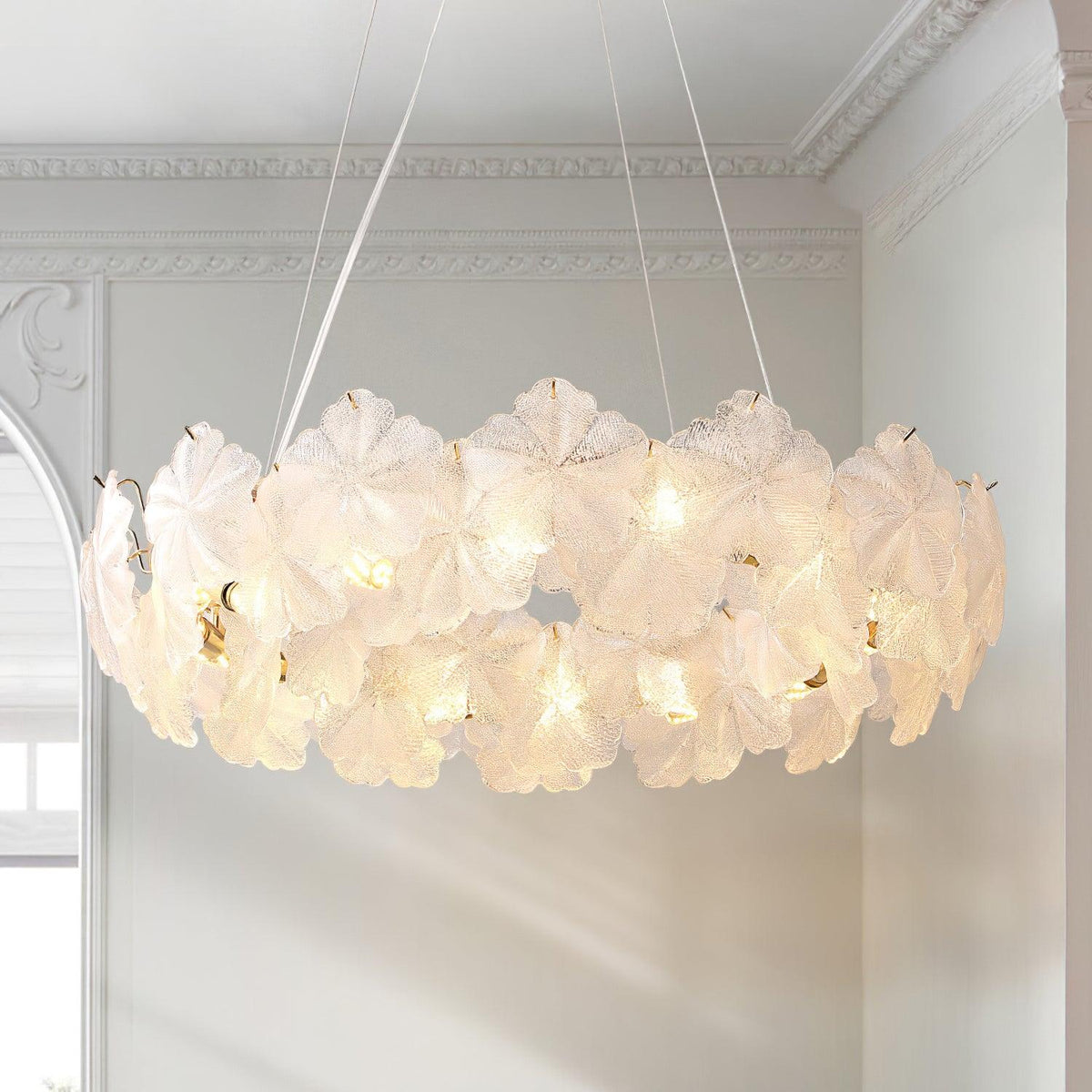 Vitheir Floral Glass Chandelier