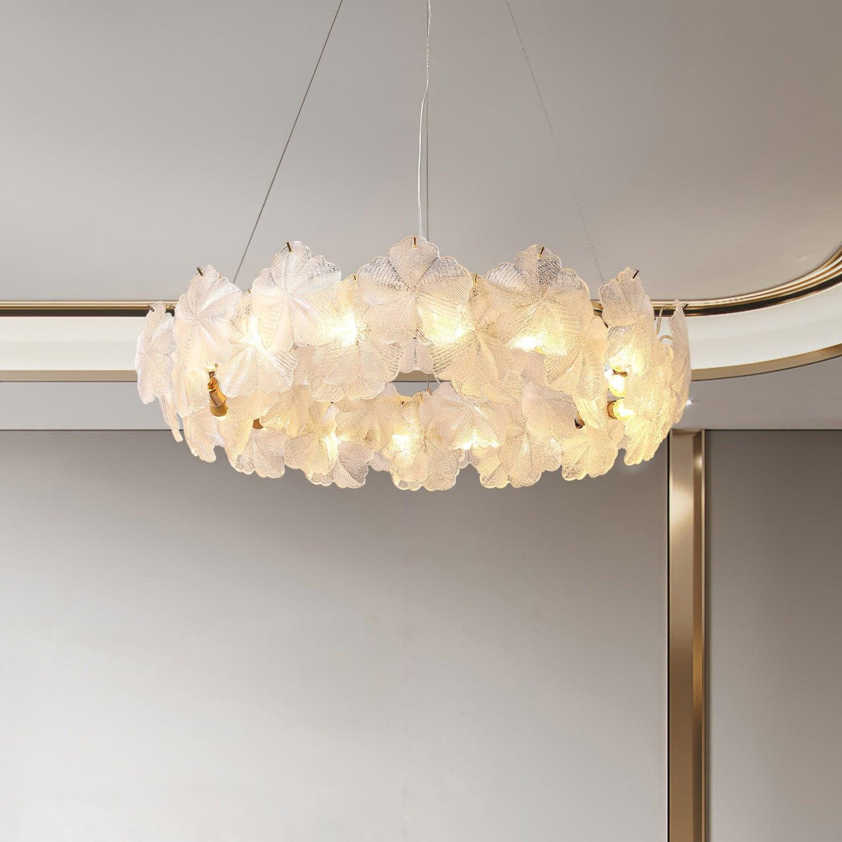 Vitheir Floral Glass Chandelier