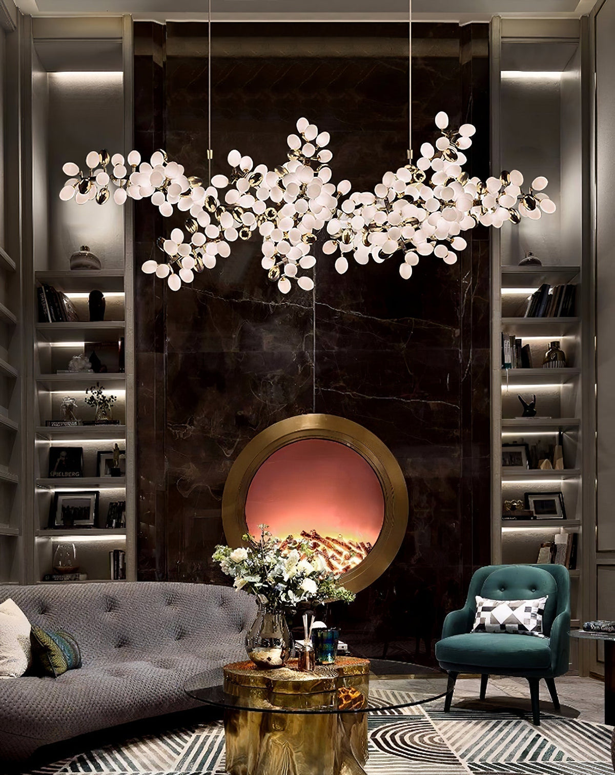 Lioraaria Glass Chandelier