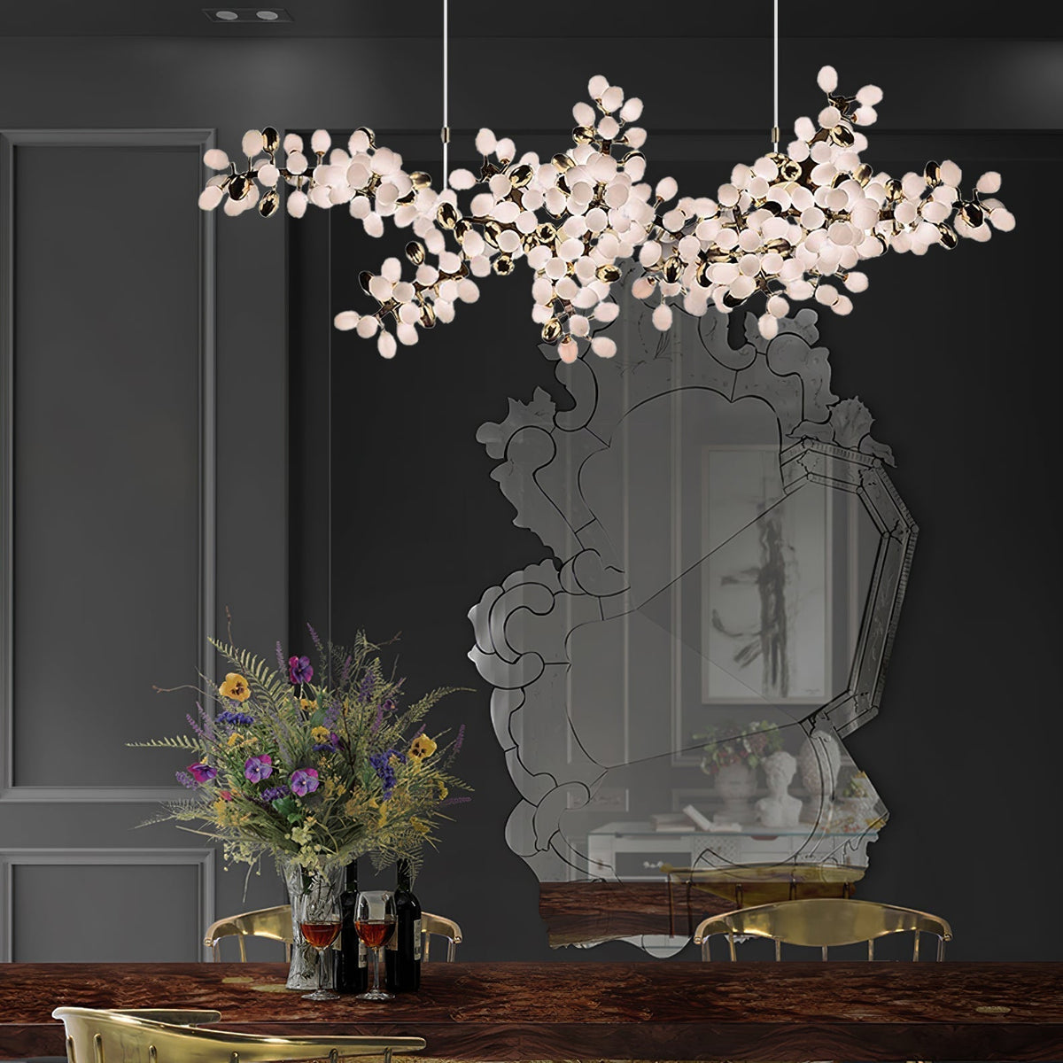 Lioraaria Glass Chandelier