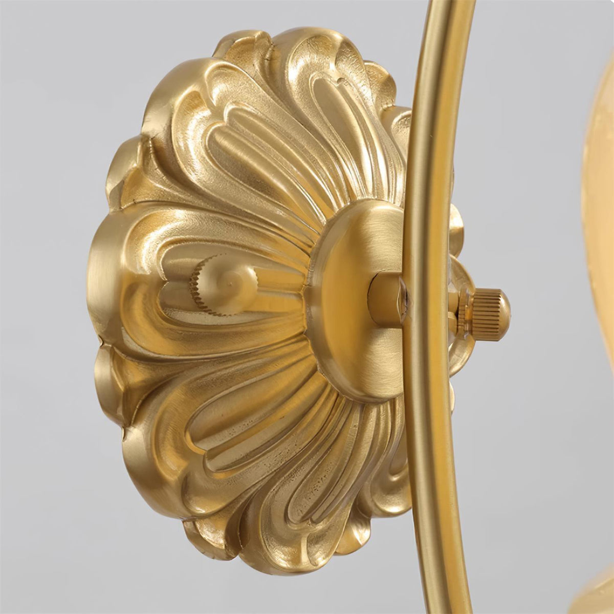 Dazell Art Flower Brass Resin Wall Lamp