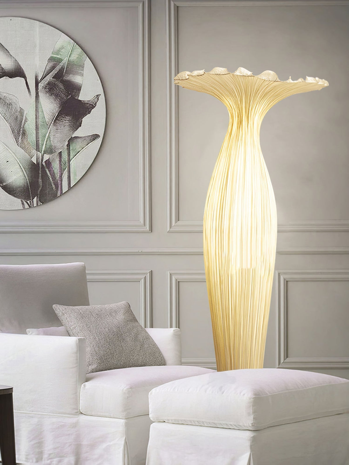 Zarinir Organic Fabric Floor Lamp
