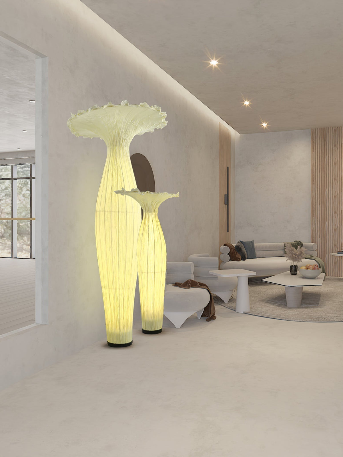 Zarinir Organic Fabric Floor Lamp