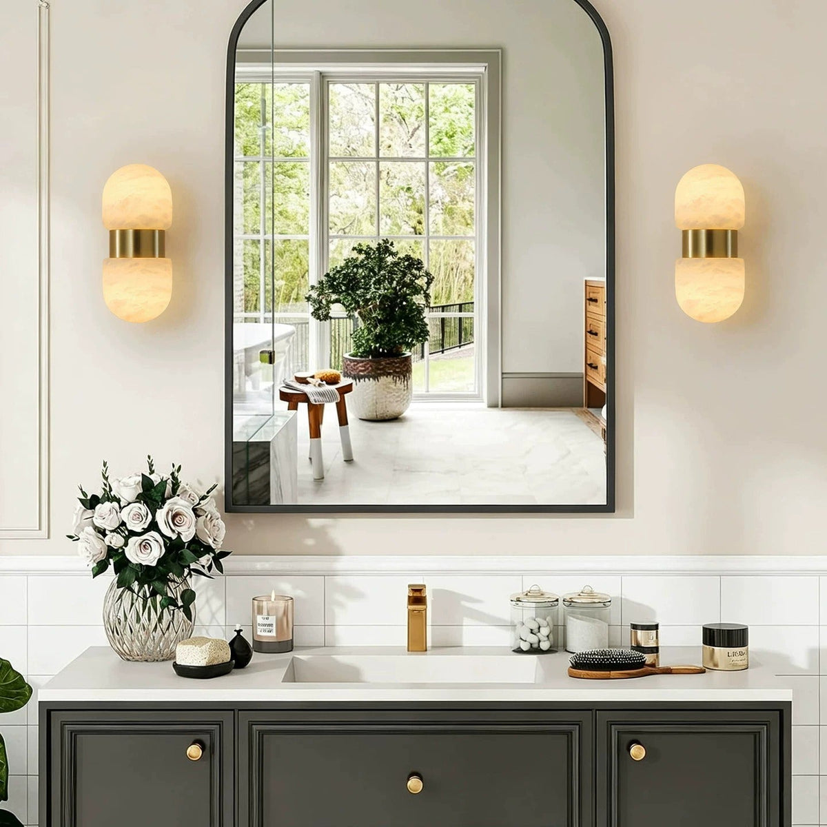 Jorrenhurst Alabaster Wall Sconce