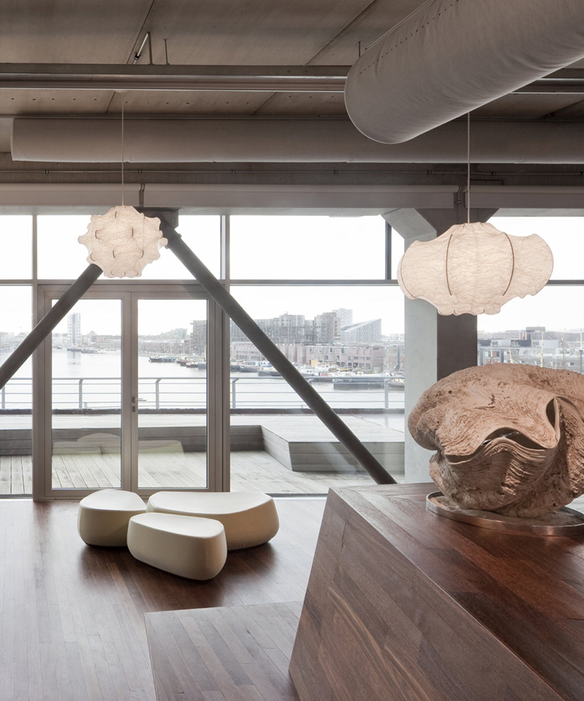 Lotus Minimalist Silk Pendant Lamp