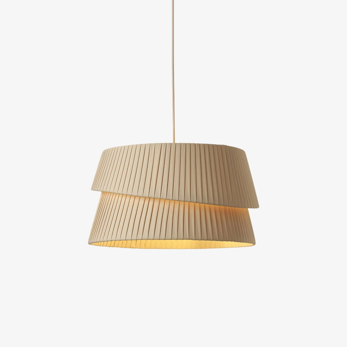 Ilira PremiumElegance Twist Fabric Pendant Lamp