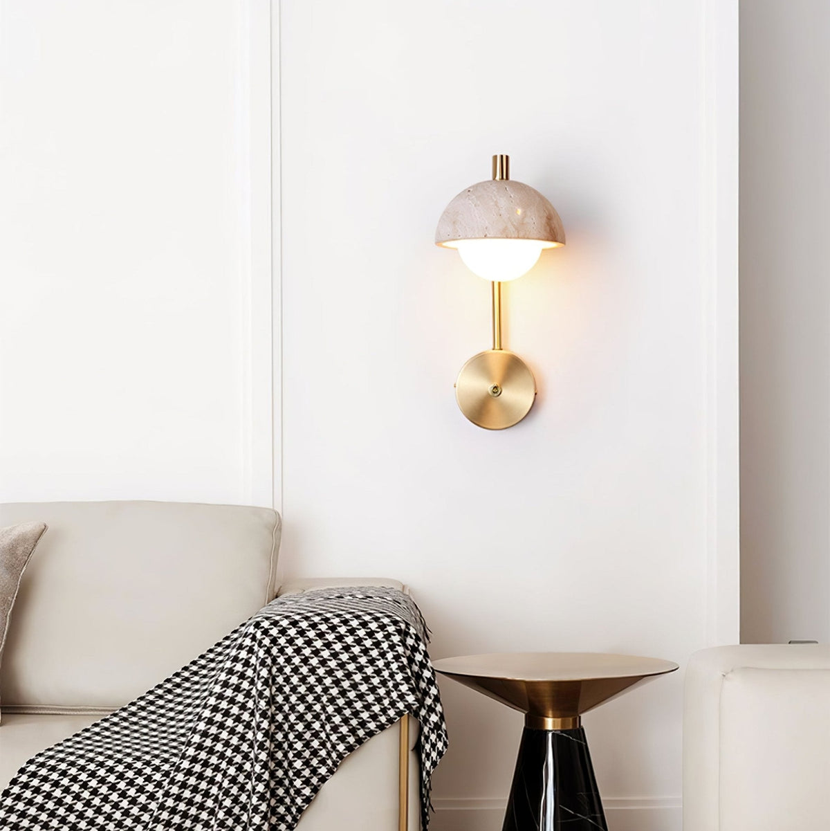 Seraaya Travertine Wall Light