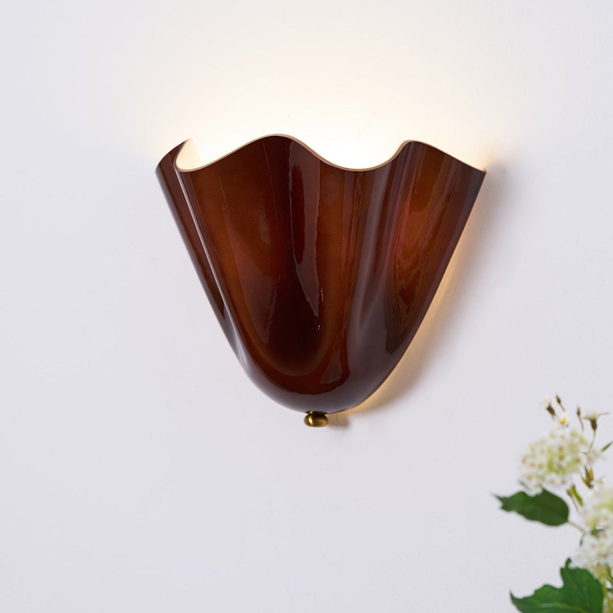 Zejel Flower Glass Indoor Wall Light