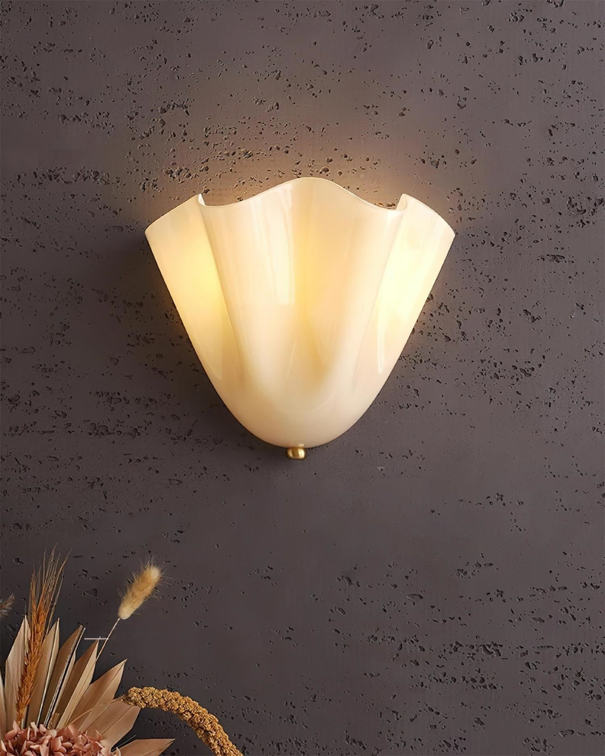Zejel Flower Glass Indoor Wall Light