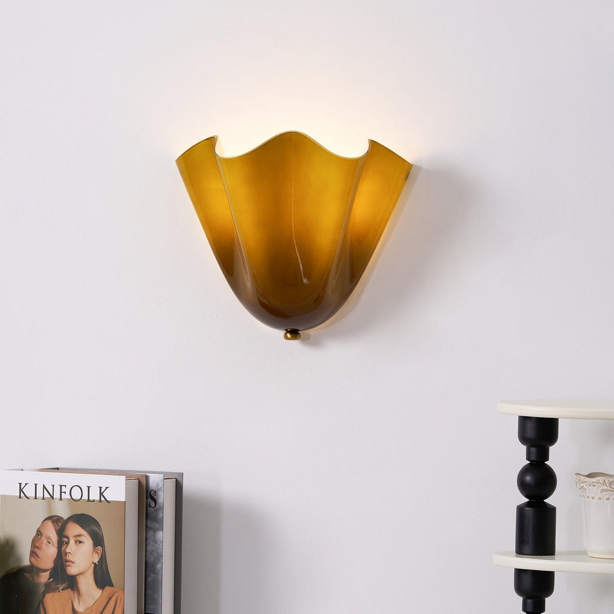 Zejel Flower Glass Indoor Wall Light