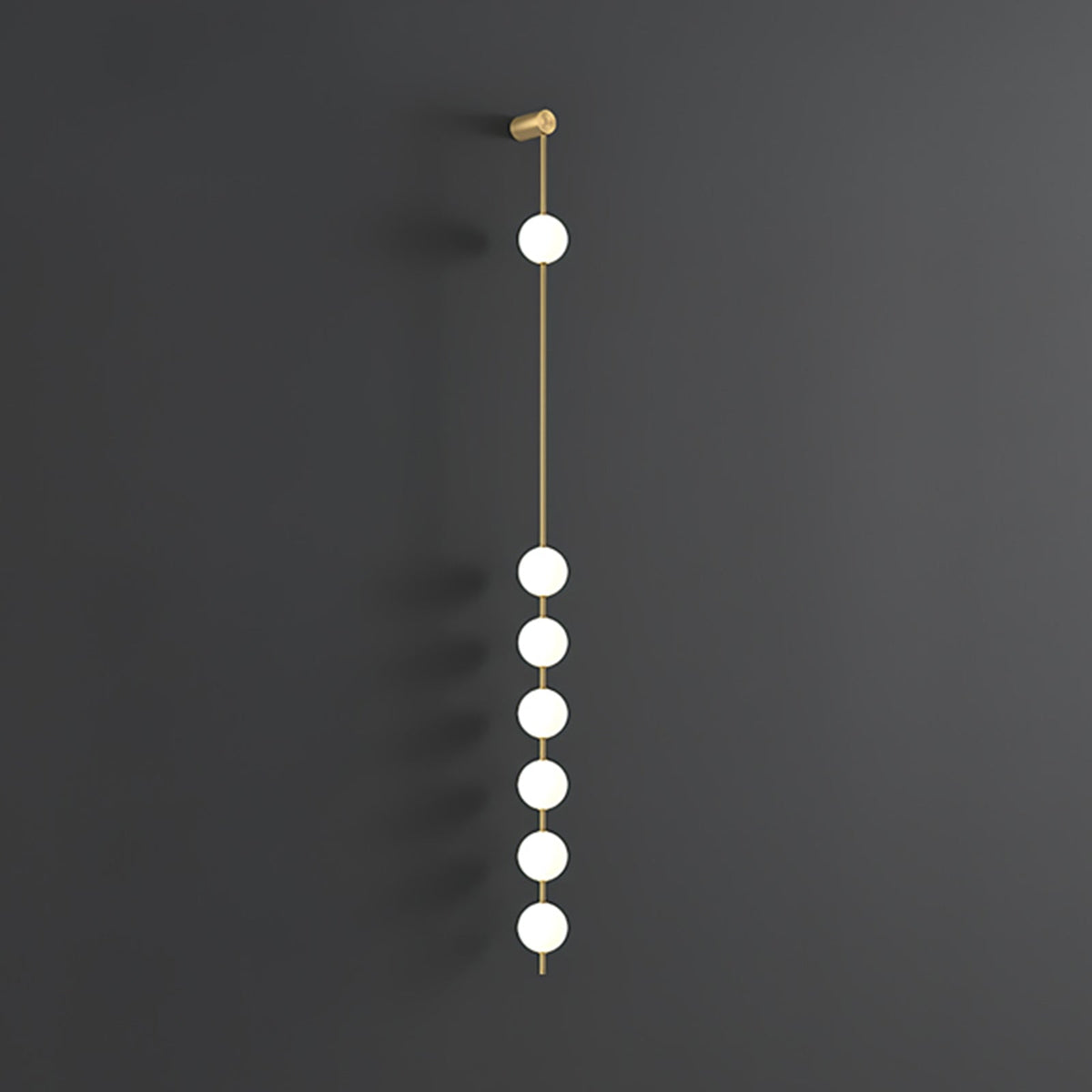 Willa Wall Lamp Vertical Balls Brass