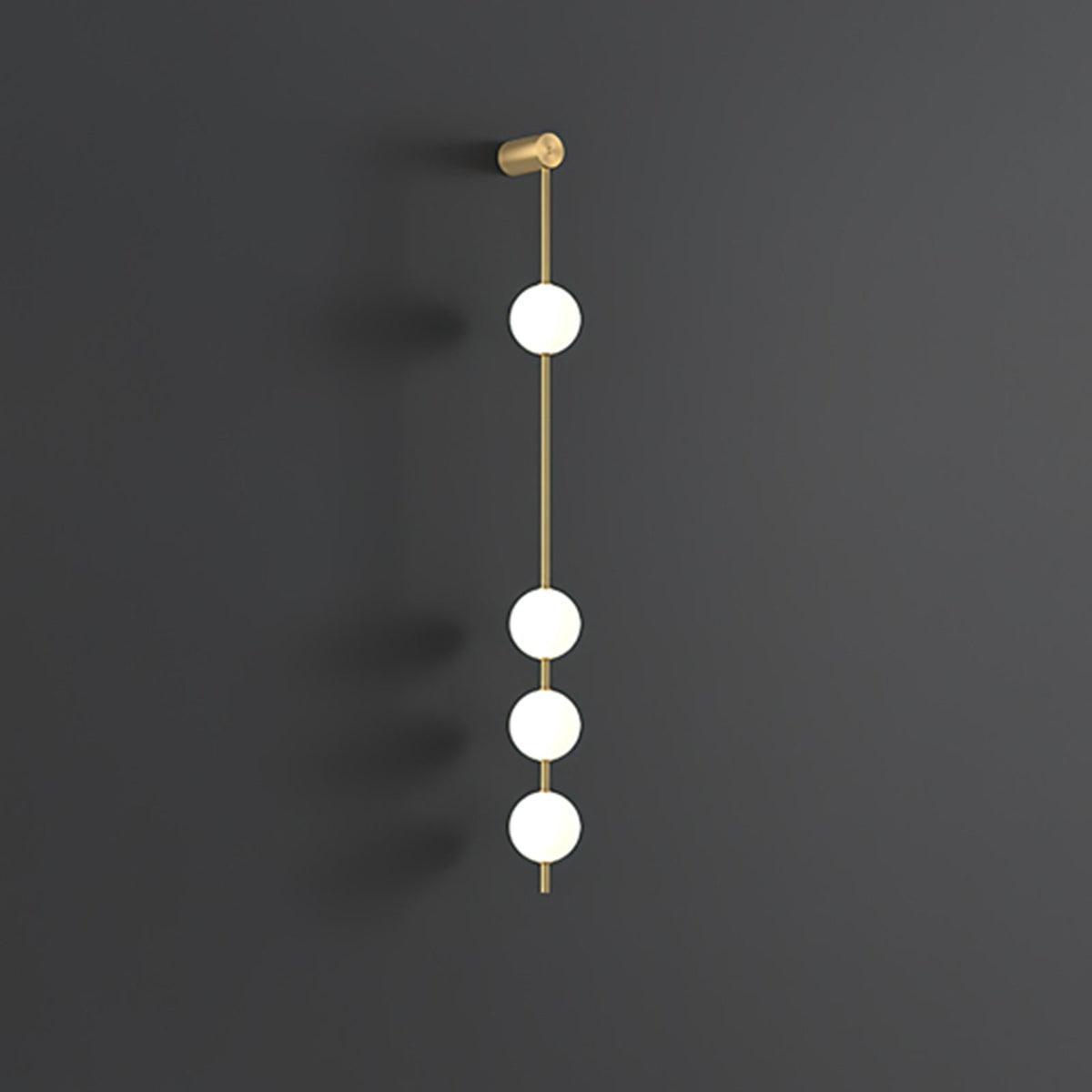 Willa Wall Lamp Vertical Balls Brass