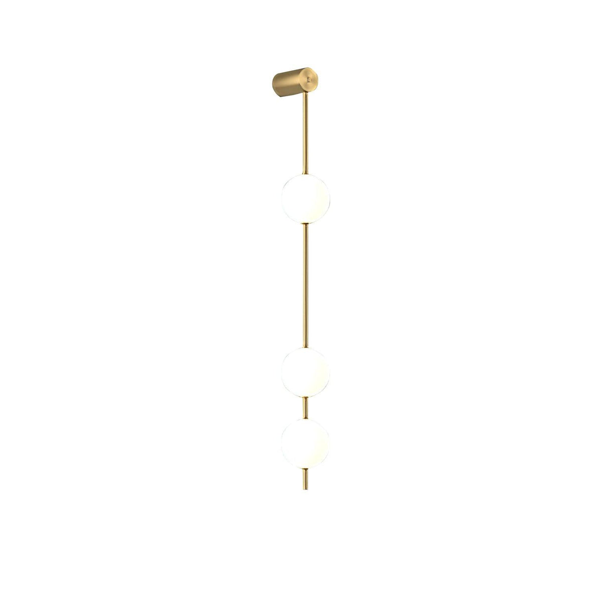Willa Wall Lamp Vertical Balls Brass