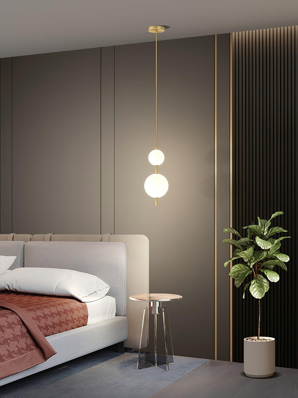 Velloran Brass Plastic Pendant Lamp