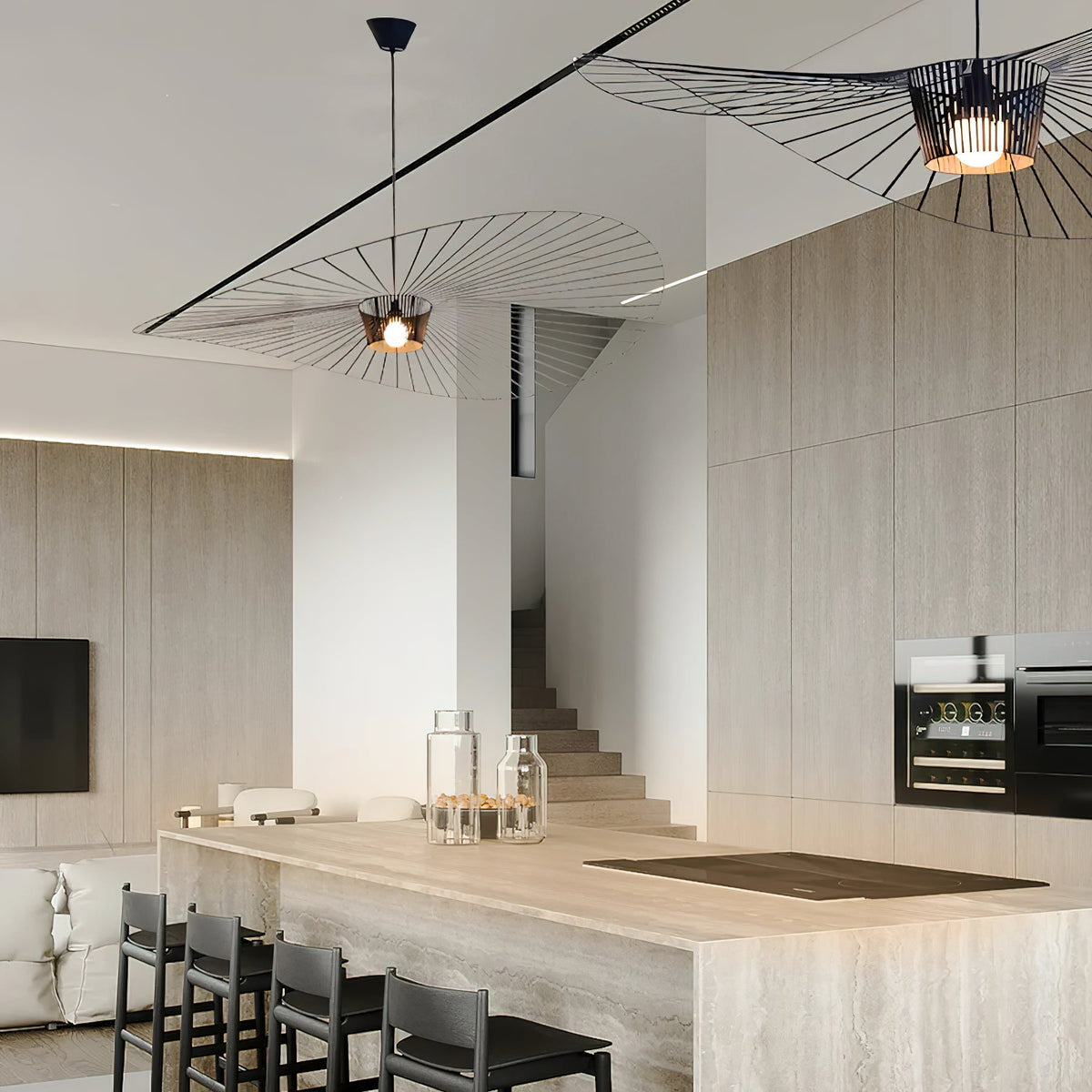 Norbury Fiberglass Disc Pendant Light